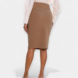 Christabella | Glamorous Tailormade Waist Midi Skirt