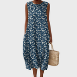 Sylvie | Vintage Art-Print Cotton Dress