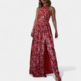 Alexandria | Effortless Open-Back Floral Maxi Dress