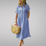 Celira | Striped Button-Up Shirt