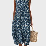 Sylvie | Vintage Art-Print Cotton Dress