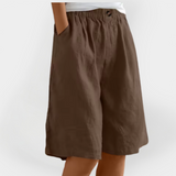 Rowan | Luxuriously Breathable Linen Shorts Pockets