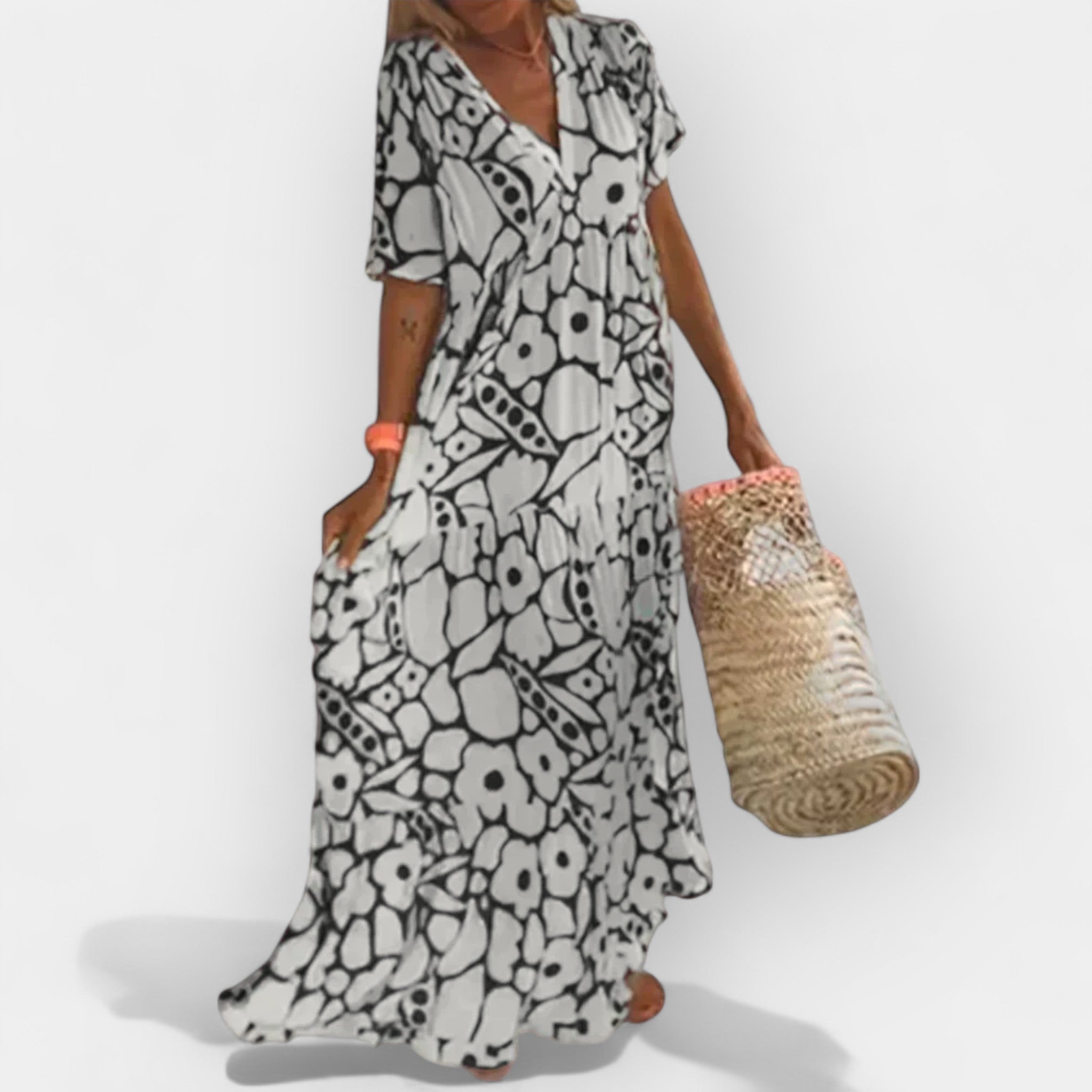 Arabella-Morgana-Faye | Airy Summer Dress With Pattern