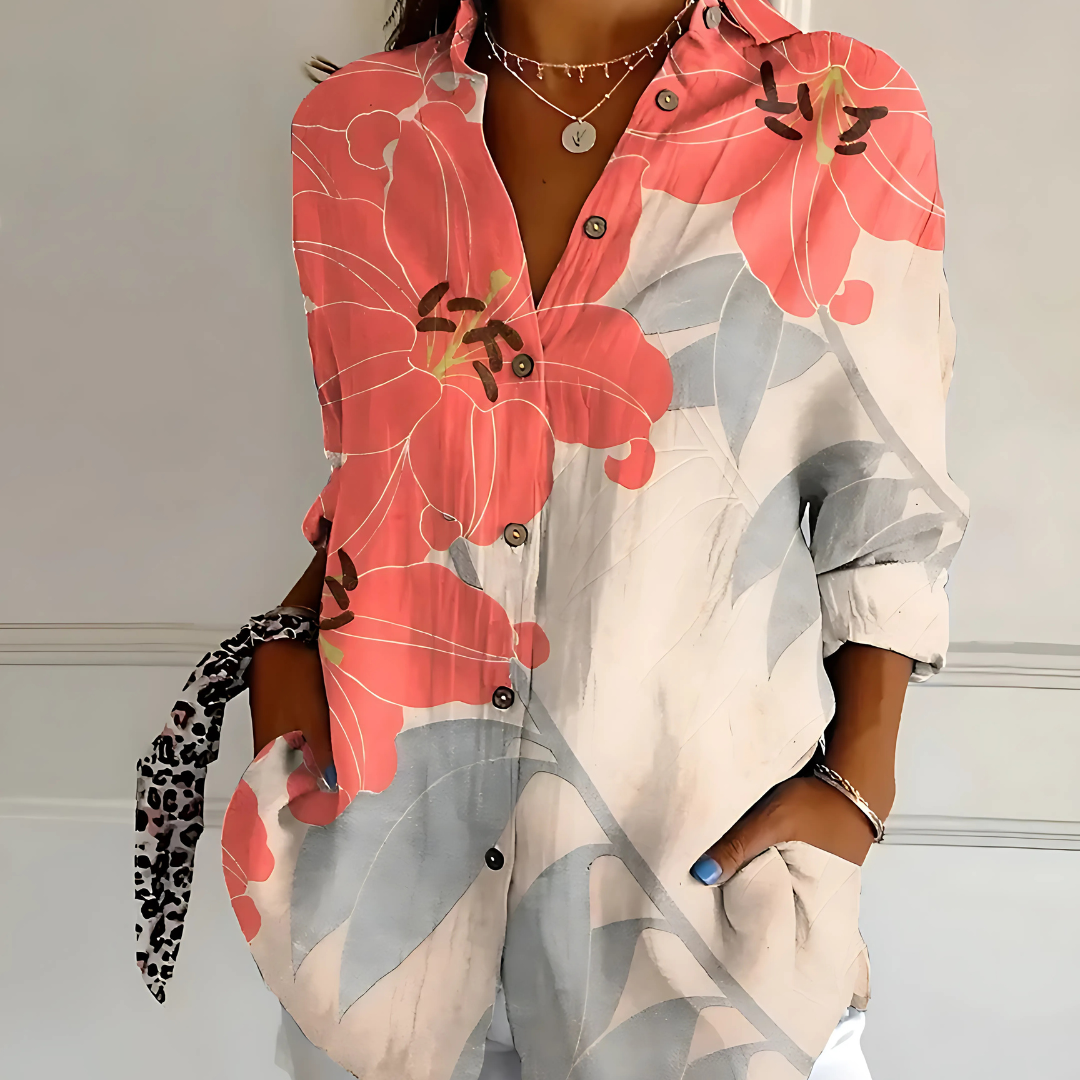Yllona – Button-Up Relaxed Blouse