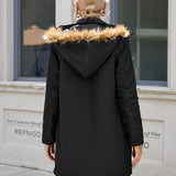 Women's casual quilted hooded windbreaker