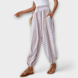 Amelia | Trousers With Ethnographic Folklore Pattern