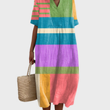 Keira | Vintage Abstract Cotton Dress