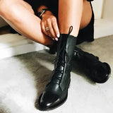 Florence | Leather Boots – Mid-Calf Length