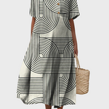 Tilda | Artistic Abstract Cotton Dress