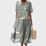 Tilda | Artistic Abstract Cotton Dress