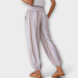 Amelia | Trousers With Ethnographic Folklore Pattern
