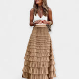Alexandra | Boho Unquestionably Textured Satin Skirt