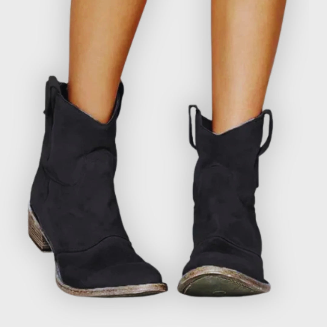 Ally | Vintage Cowboy Ankle Boots