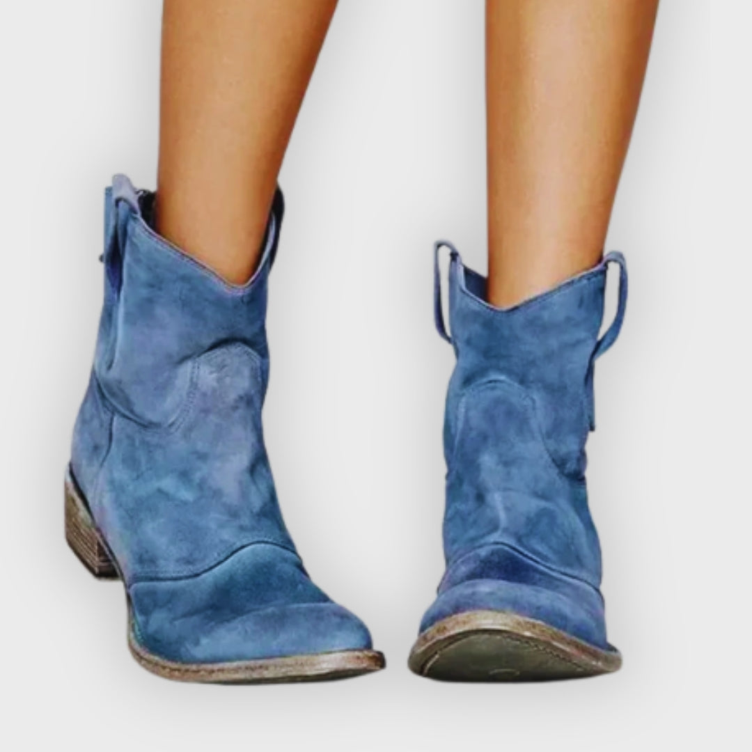 Ally | Vintage Cowboy Ankle Boots