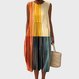 Kate | Vintage Ink Line Cotton Dress