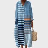 Naomi | Abstract Geometric Cotton Dress
