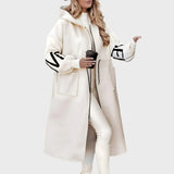 Marjorie | Knit-Sleeve Hooded Jacket