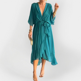 Harrington | Elegant Exquisite Chiffon Dress V-Neck
