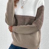 Calista - Elegant Long-Sleeve Sweater with Dropped Shoulders