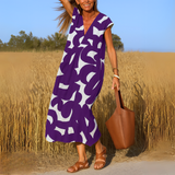 Charlotte | Elegant Flowing V-Neck Dress