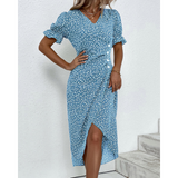 Iliana | Elegant Ladies Midi Split Dress