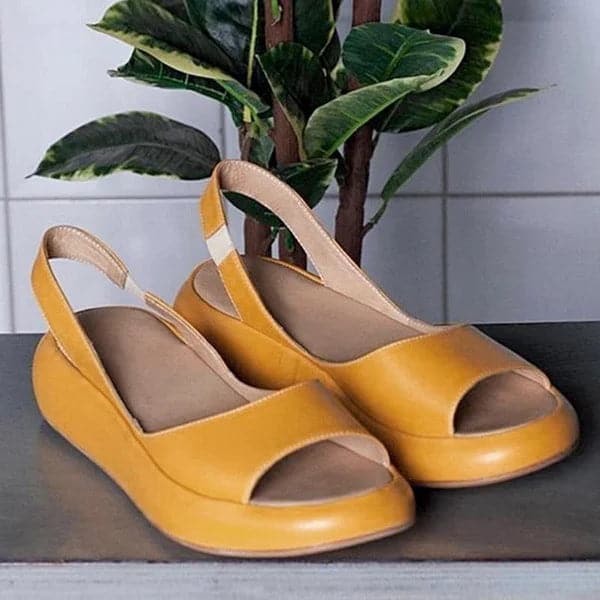 Women’s Sandals – Open Toe – Flat Sole – Slingback Strap – Minimalist Comfort