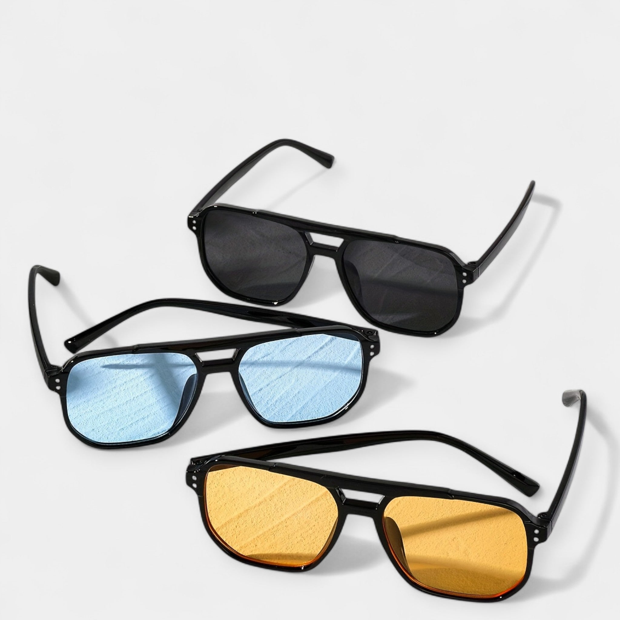 Rivet Collection Square Glasses Subtle Exclusivity