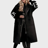 Marjorie | Knit-Sleeve Hooded Jacket