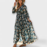 Alexandrina | Floral Maxi Dress Featuring Embroidery