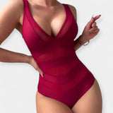 Alex | One-Piece Swimsuit Featuring Transparent Panels