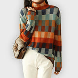 Josephine | Cashmere Patchwork Turtleneck