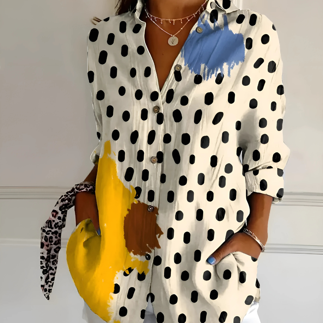 Yllona – Button-Up Relaxed Blouse