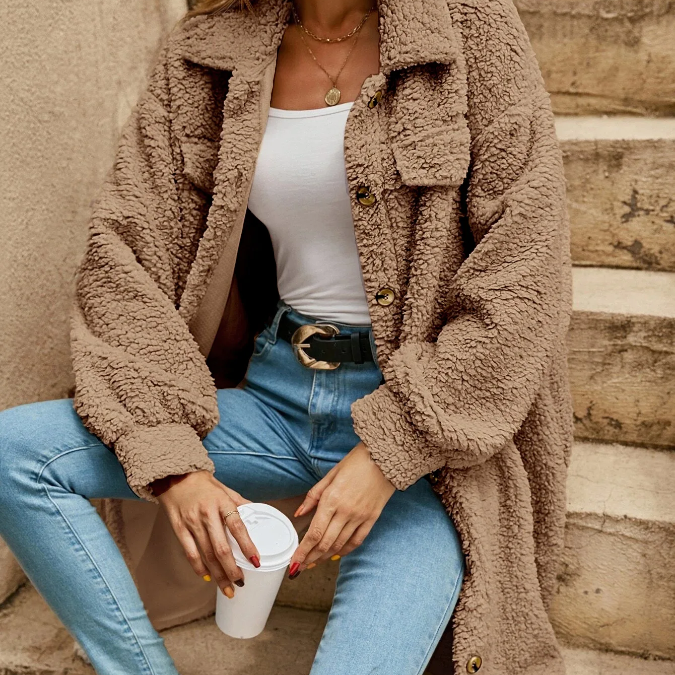 Lila Button Down Long Cardigan - Soft Knit, Lightweight Layer, All-Season Style