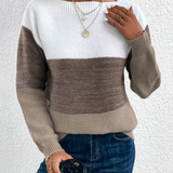 Calista - Elegant Long-Sleeve Sweater with Dropped Shoulders