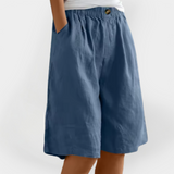 Rowan | Luxuriously Breathable Linen Shorts Pockets
