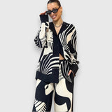 Amelia | Two-Piece Geometric Elegant Design Ensemble