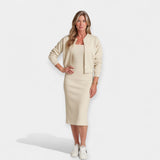 Charlotte | Midi Dress With Bomber Jacket