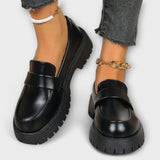 Charlotte | Premium Orthopaedic Satin Heeled Moccasins