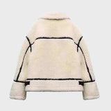 Women’s oversized fleece zip jacket