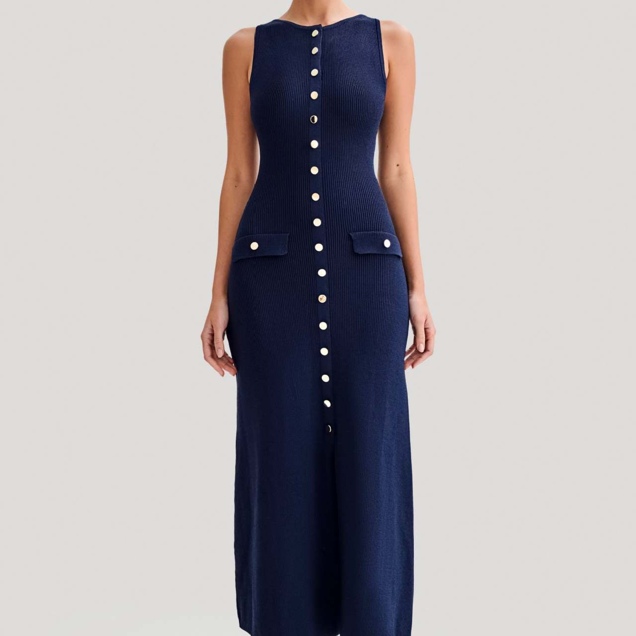 Charlotte | Luxuriously Knitted Dress With Buttons