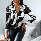 Elegant Black and White Blouse - Luxury Design with Premium Finish