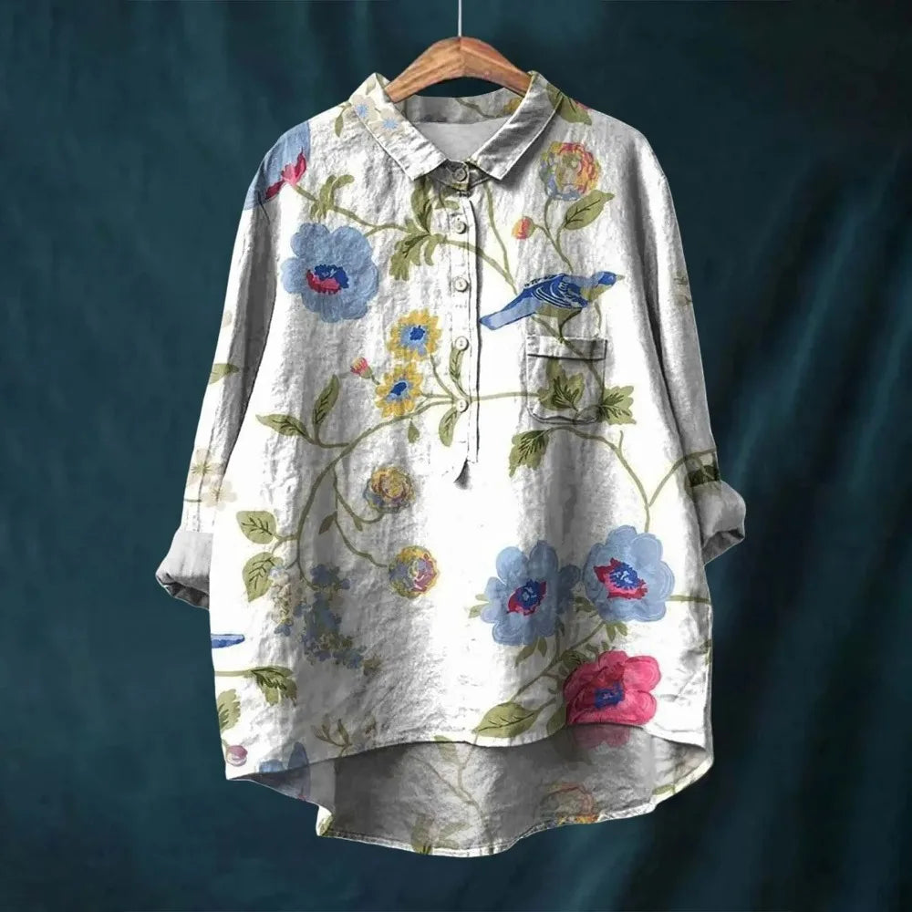 Vintage Floral Blouse