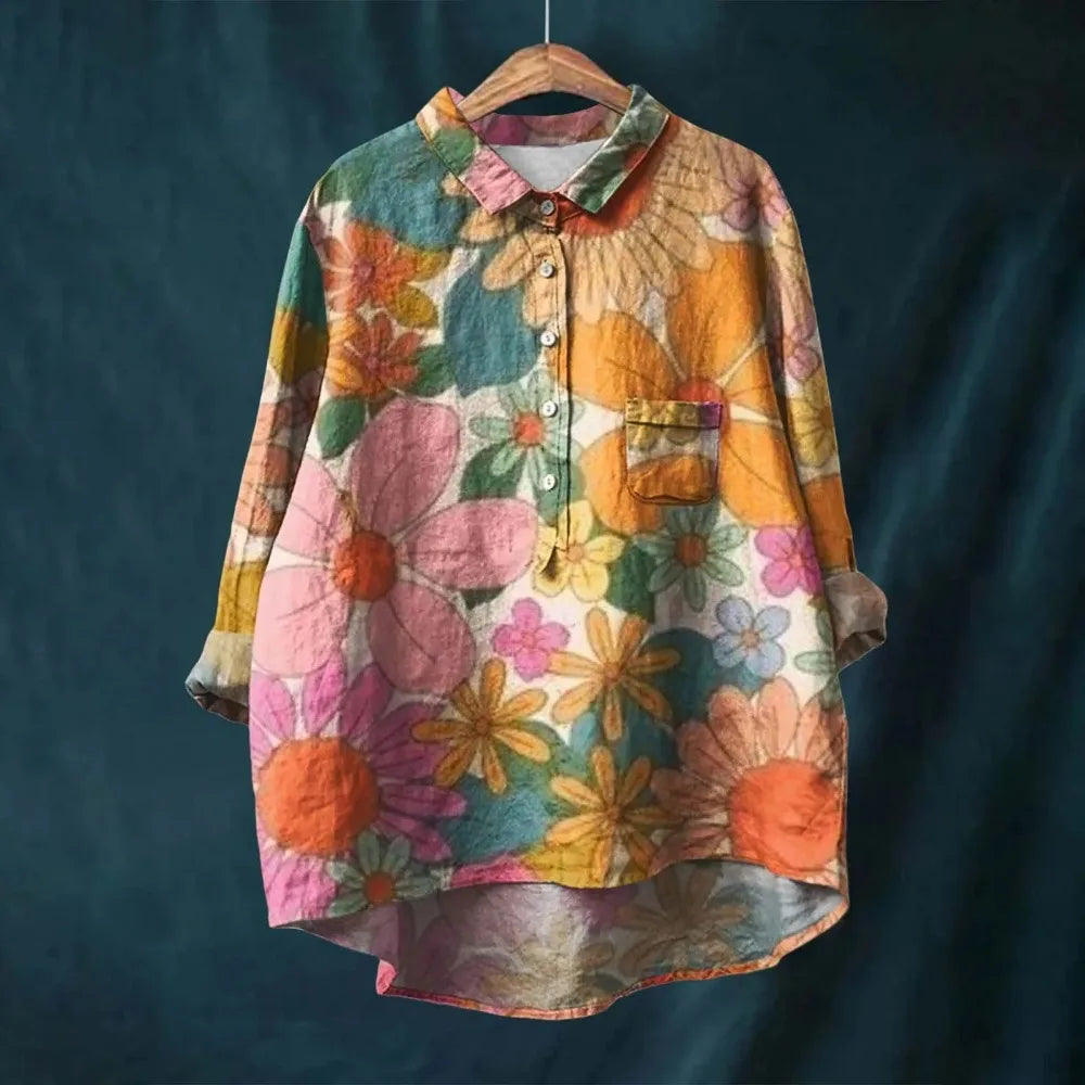Vintage Floral Blouse