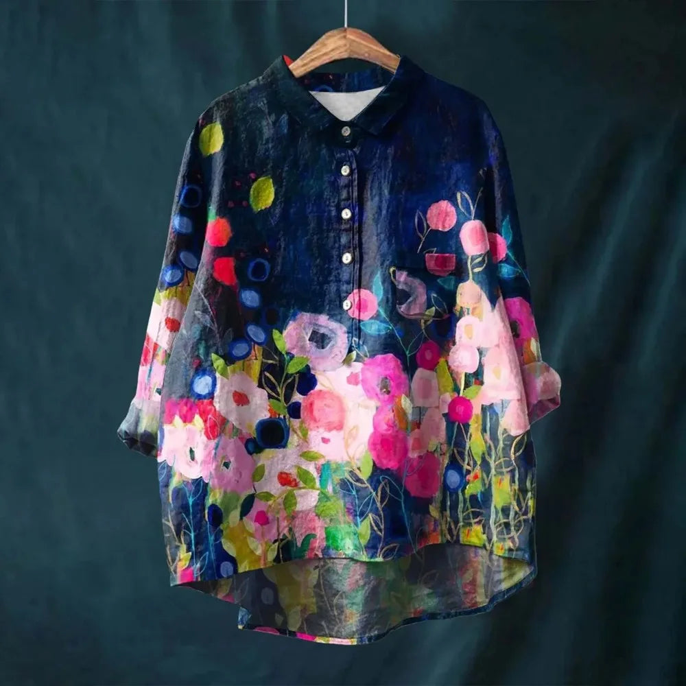 Vintage Floral Blouse
