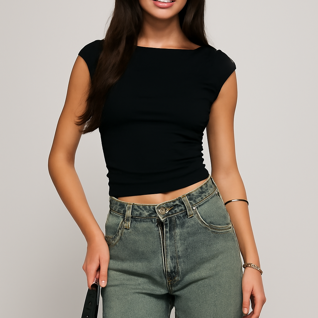Women’s Denim Shorts – Mid-Rise – Relaxed Fit – 5-Pocket – Button Fly Casual Wear