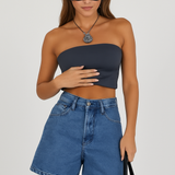 Women’s Denim Shorts – Mid-Rise – Relaxed Fit – 5-Pocket – Button Fly Casual Wear