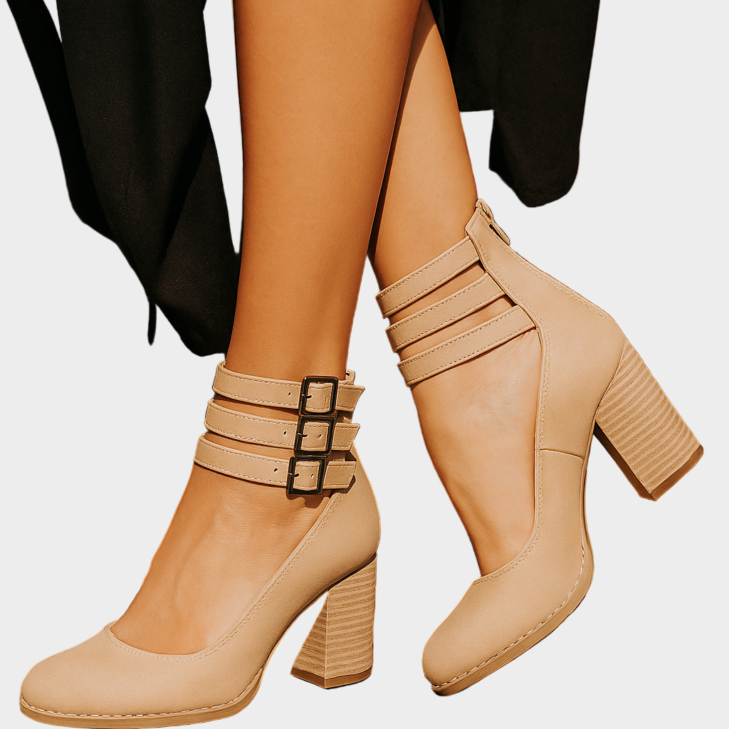 Charlotte | Exquisitely Handcrafted Strappy Court Shoes