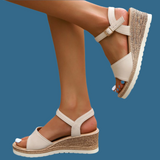 Women’s Platform Sandals – Open Toe – Ankle Strap – Cushioned Fit
