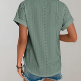 Fiona | Breezy Summer Blouse with Delicate Eyelet Embroidery