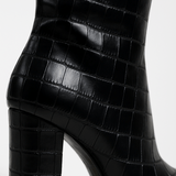 Constance | Croc-Embossed Knee-High Boots